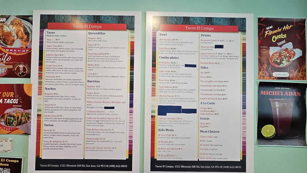 Tacos El Compa Taqueria Menu - Image 2