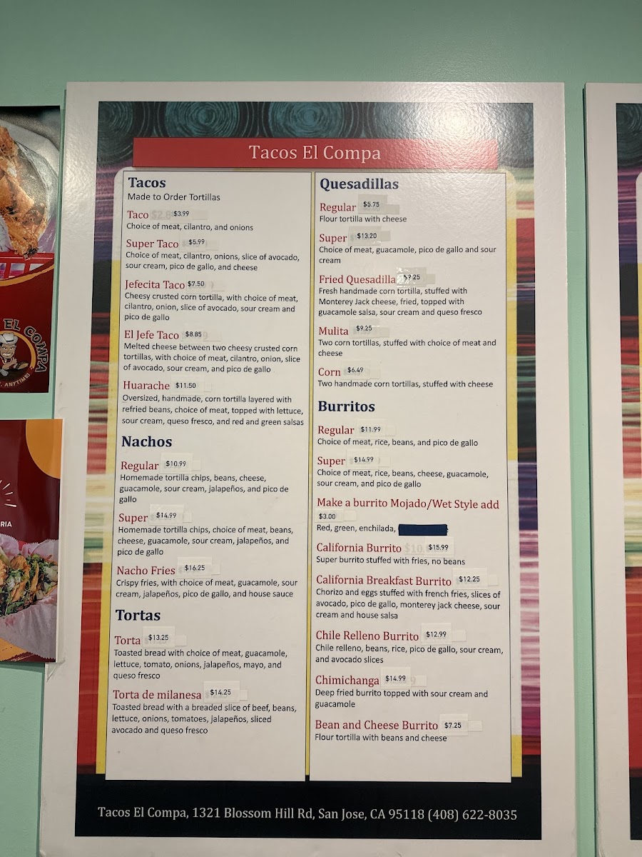 Tacos El Compa Taqueria Menu - Image 3