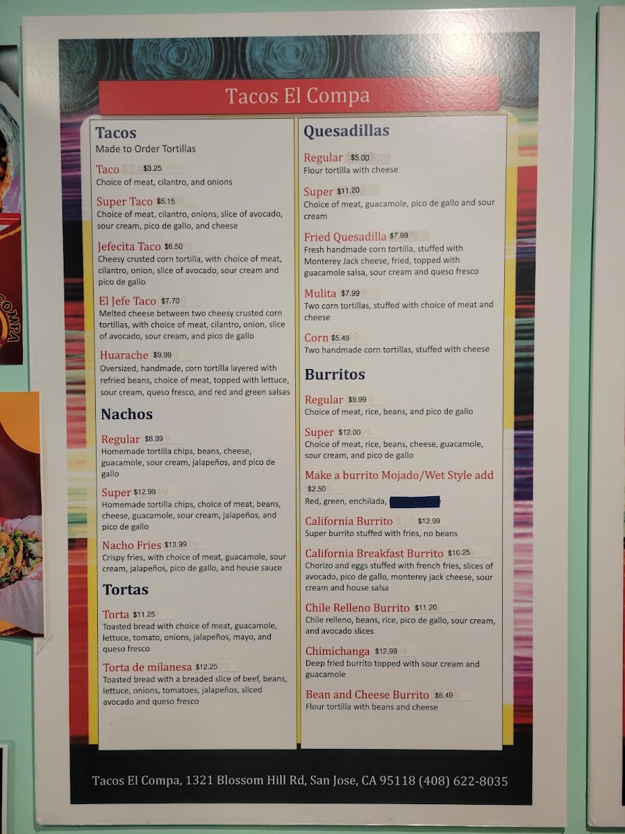 Tacos El Compa Taqueria Menu - Image 4
